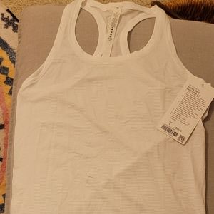 Lululemon | white racerback Sz 8